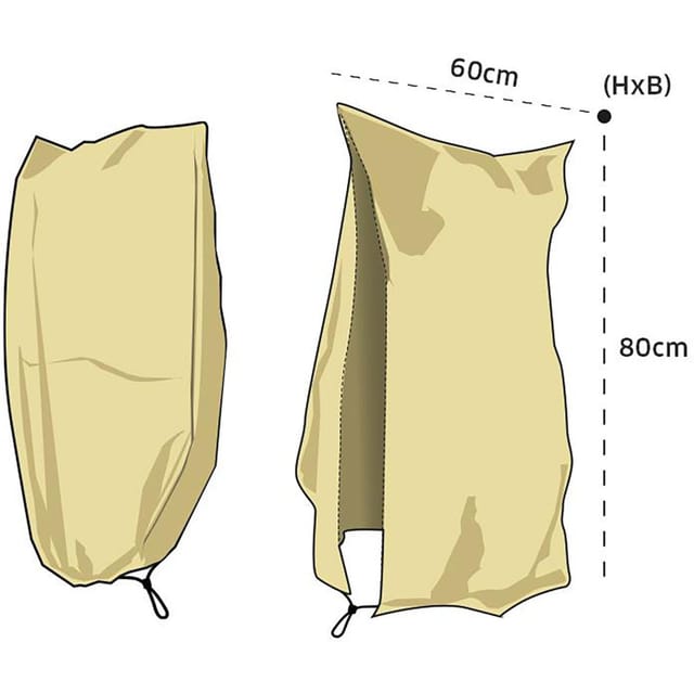 NOOR Winterschutzhaube mit Reißverschluss, S - 80x60 cm