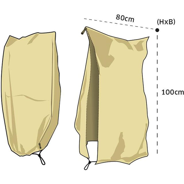 NOOR Winterschutzhaube mit Reißverschluss, L - 100x80 cm