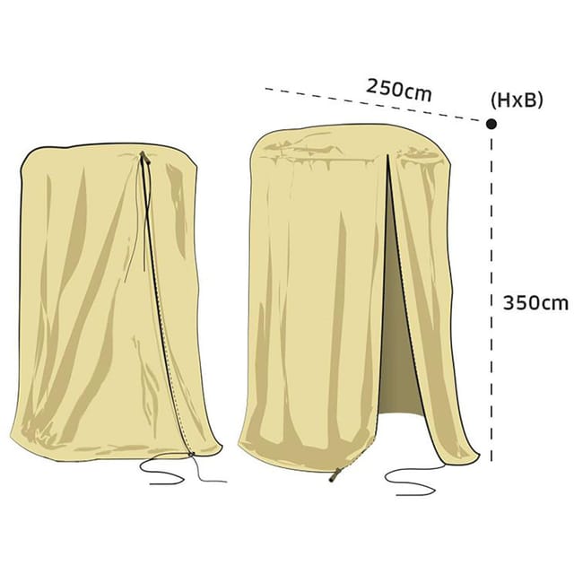 NOOR Winterschutzhaube mit Reißverschluss, XXXXL - 350x250 cm