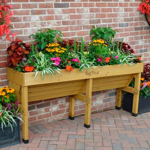 VegTrug Hochbeet WallHugger, Natur 310 L, 183x46x80 cm