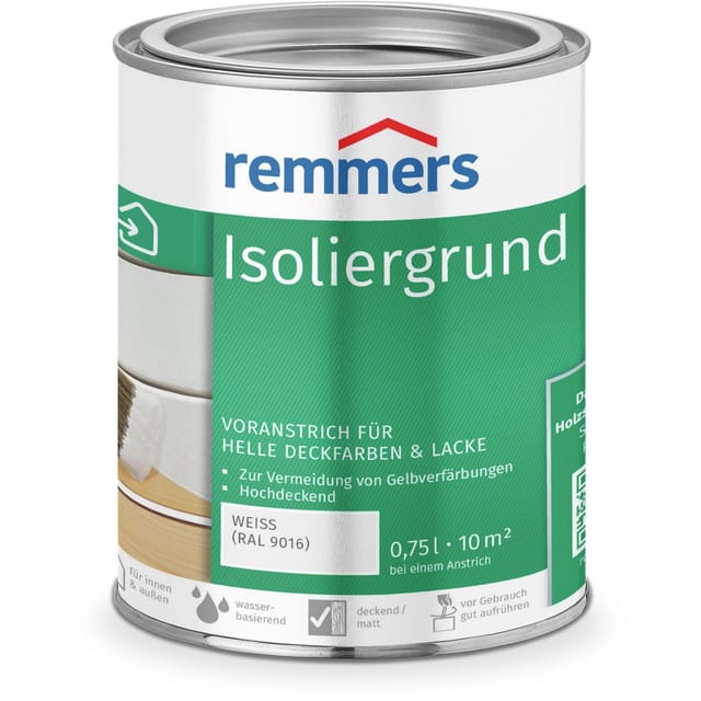 Remmers Isoliergrund weiß streichq. RAL 9016, 0,75 l