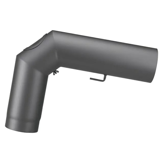 Justus Rohrset Standard für Kaminofen (Durchmesser 150 mm), Schwarz