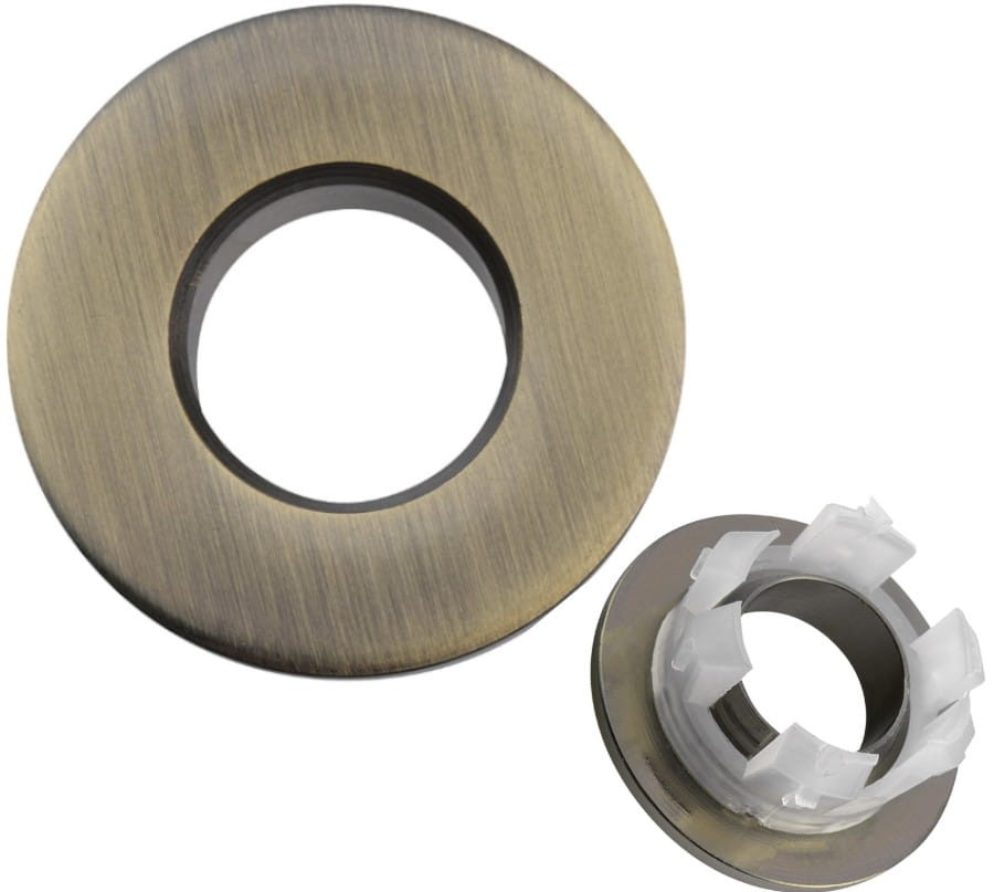 Überlaufrosette Messing Bronze 14/30 Mm