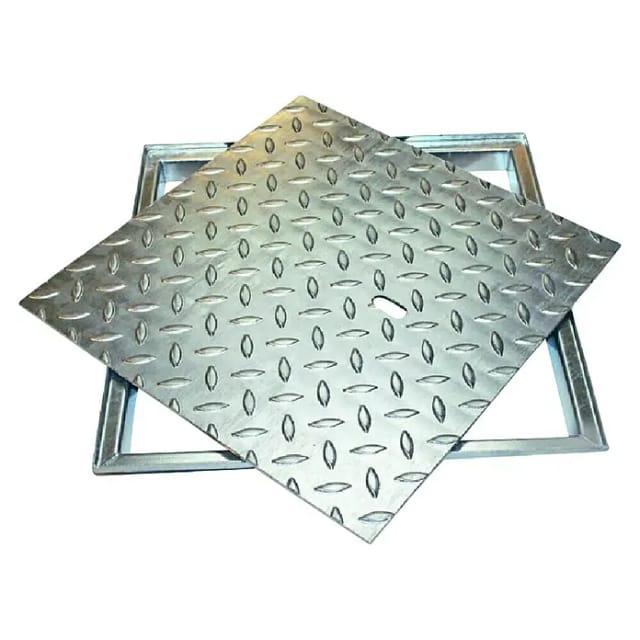 ACO Access Cover Easy Schachtabdeckung Belastungsklasse 5 KN Stahl verzinkt, 600x600 mm, 36 mm,rechteckig