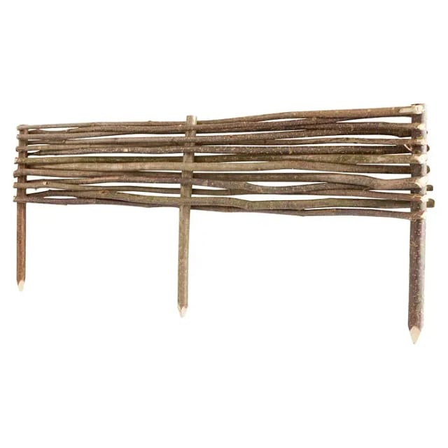 Windhager Beeteinfassung Haselnuss 100x20 cm (35 cm inkl. Befestigungsfüße) günstig
