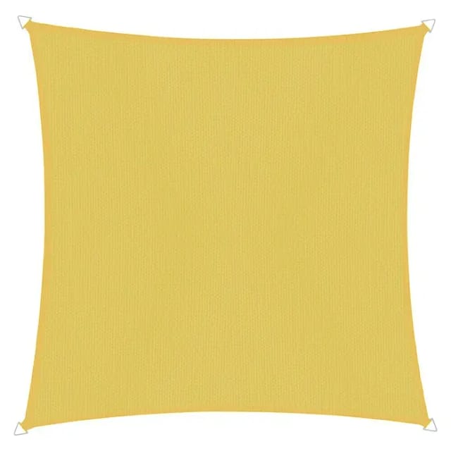 Windhager Sonnensegel CANNES gelb Sonnenschutz, 3x3 m, Quadrat