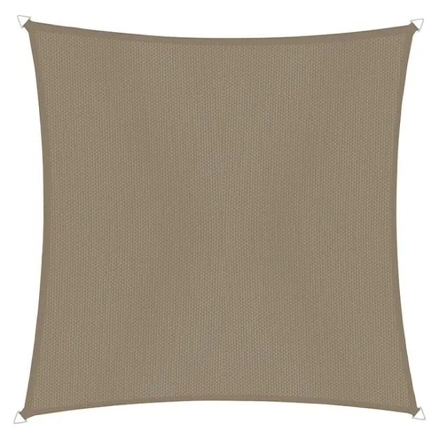 Windhager Sonnensegel CANNES taupe Sonnenschutz, 5x5 m, Quadrat