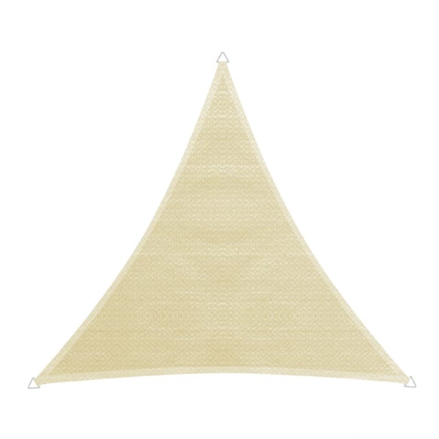 Windhager Sonnensegel CAPRI champagne Sonnenschutz, 4x4x4 m, Dreieck