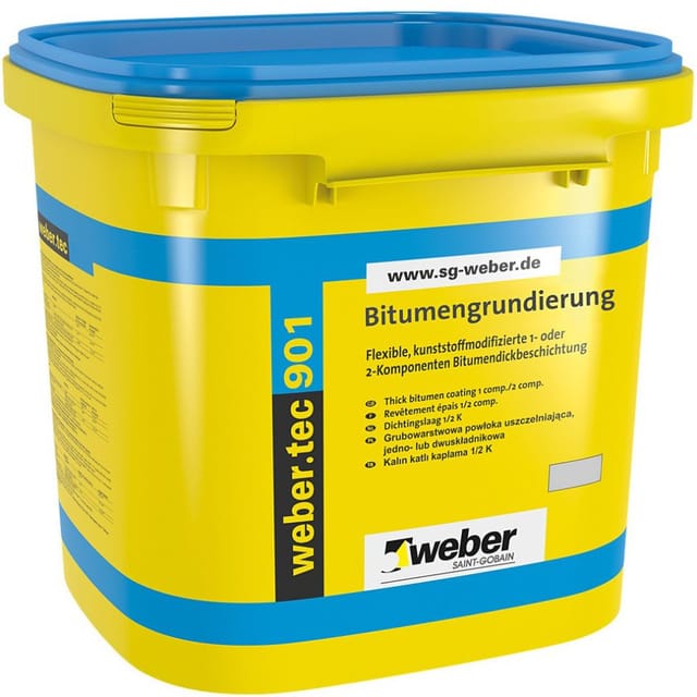 weber Kellerabdichtung weber.tec 901 Bitumengrundierung, 30 l