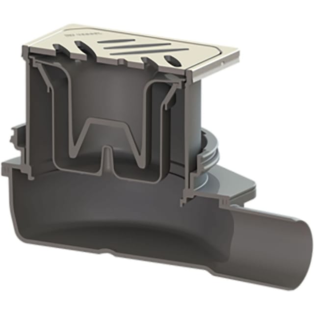 KESSEL Bodenablauf Der Ultraflache 79 DN 50 Designrost Kessel, ohne Lock & Lift