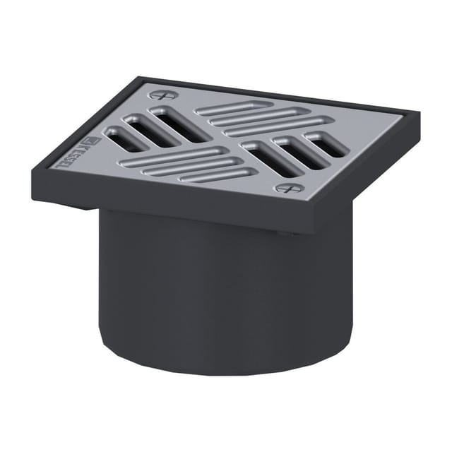 KESSEL Aufsatzstück aus ABS Schlitzrost 138x138 mm V4A K3 günstig