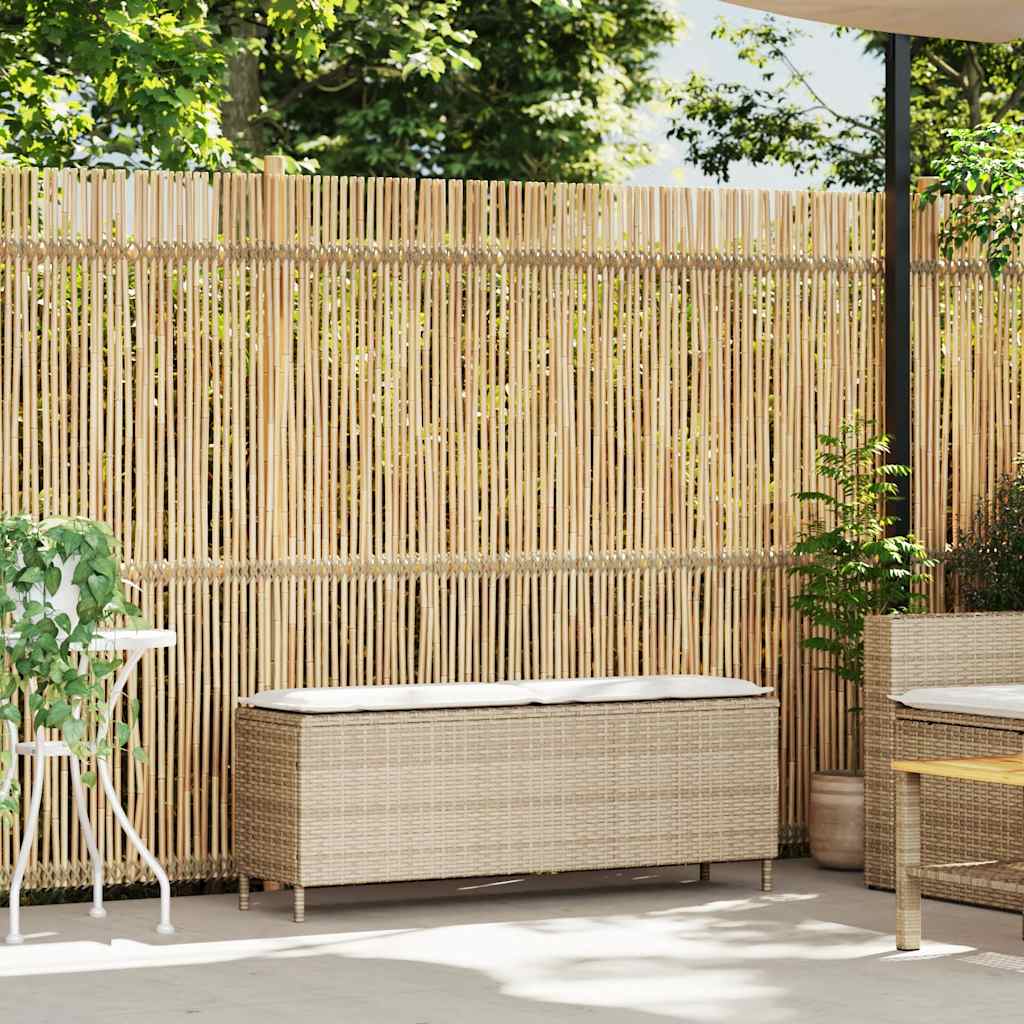 Maison Exclusive - Gartenbank Mit Kissen Beige 110x30x40,5 Cm Pol