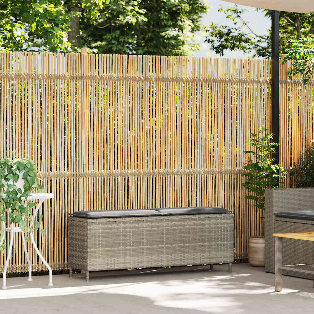 Maison Exclusive - Gartenbank Mit Kissen Hellgrau 110x30x40,5 Cm