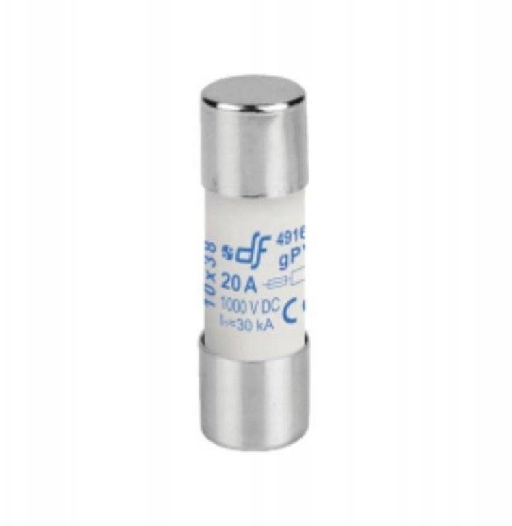 Zylindersicherung Morek 491625 1000v Dc 20a 10x38 Mm