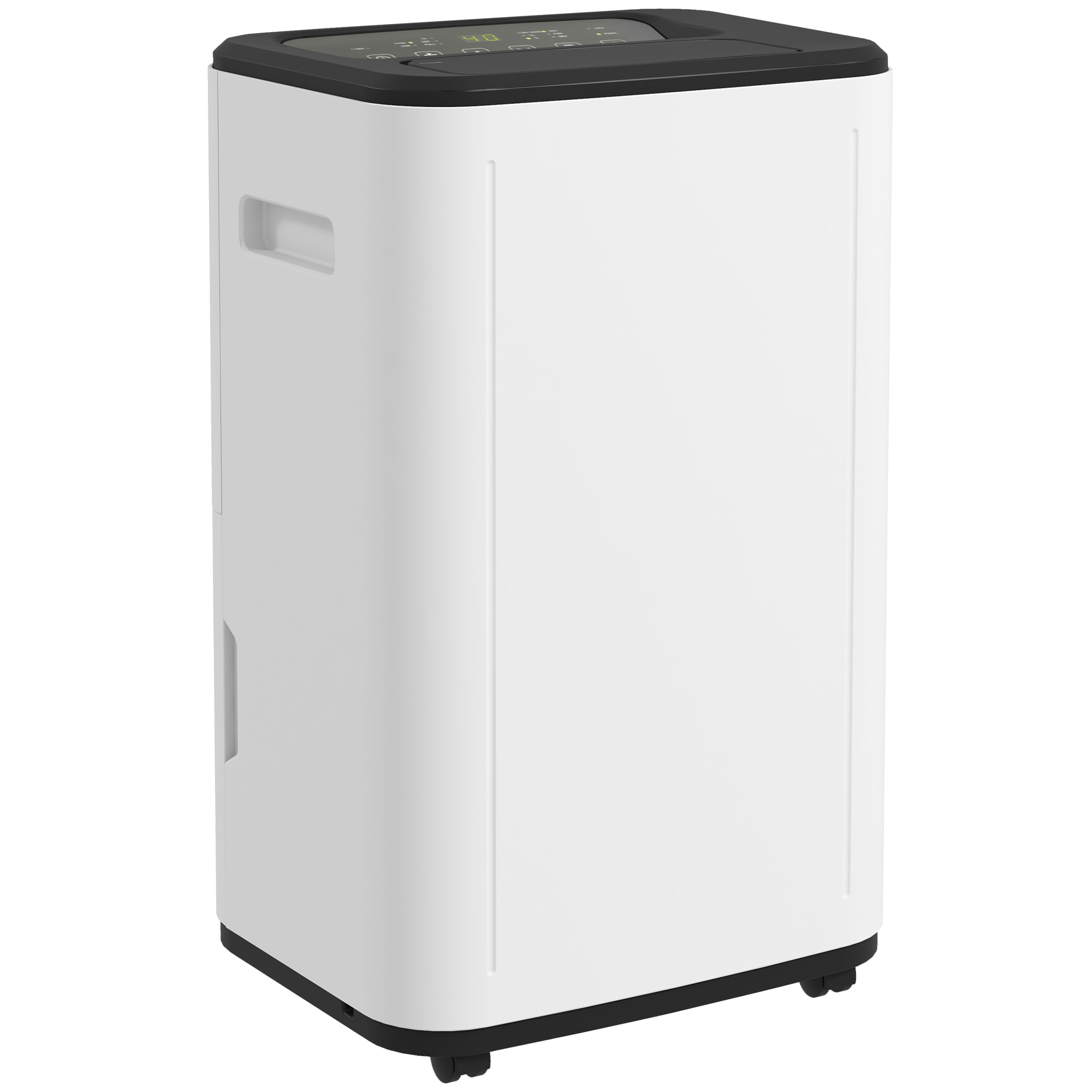 Elektrischer Luftentfeuchter Mit 6-liter-wassertank (20 L/tag), 3 Betriebsmodi, 2 Geschwindigkeitsstufen, Timer, 33,5 X 26 X 53 Cm, Weiß
