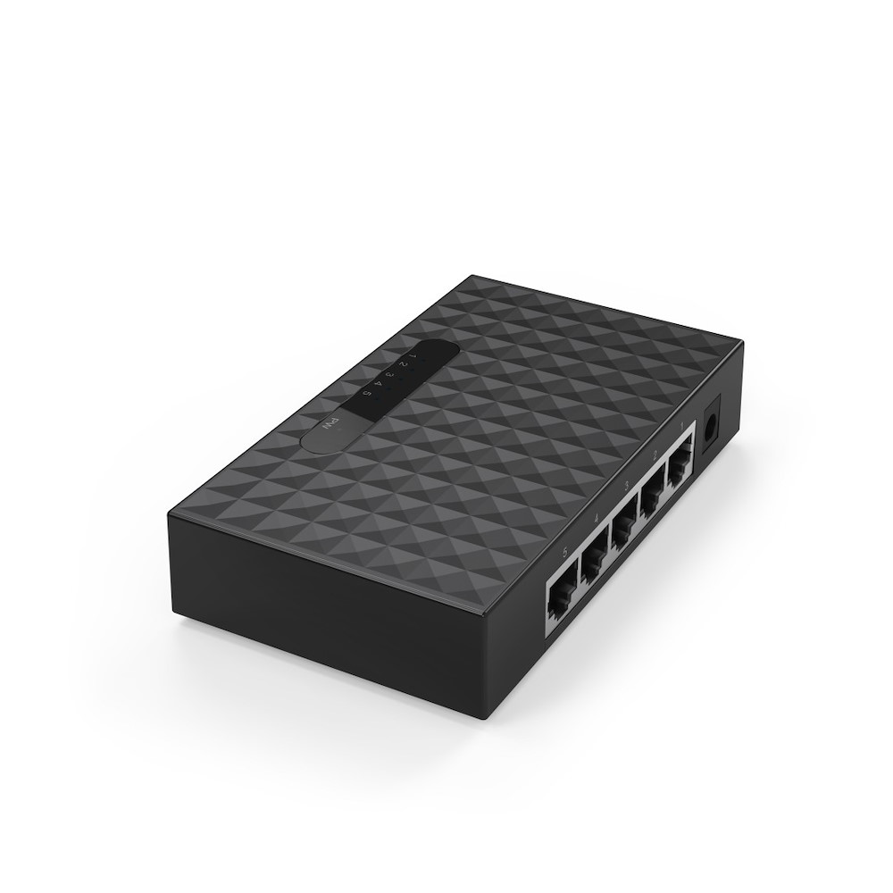 Hama 5-port Netzwerk-switch 10/100, Plug-and-play