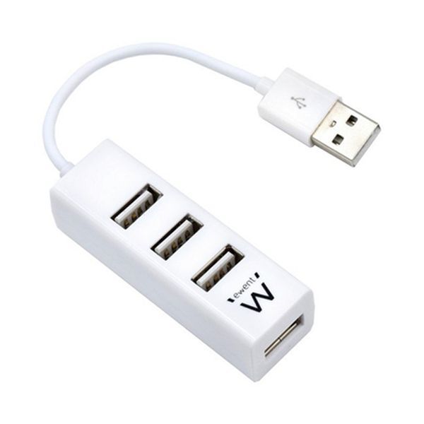 Ewent Ew1122 Schnittstellen-hub Usb 2.0 Weiß