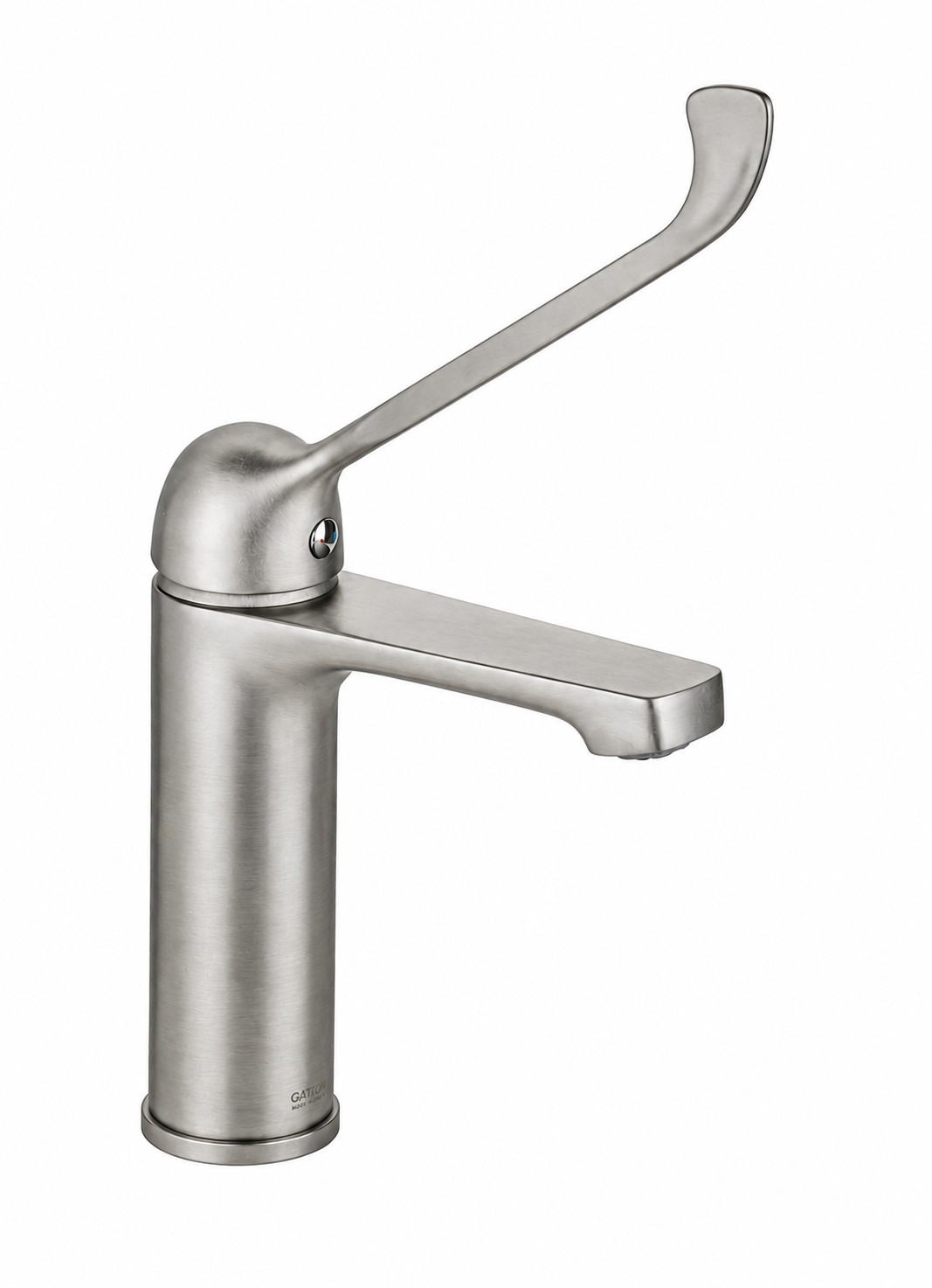 Waschtischarmatur Mit Hebelmechanismus Aus Gebürstetem Edelstahl Gattoni 5004650ns.lc Edelstahl Gebürstet