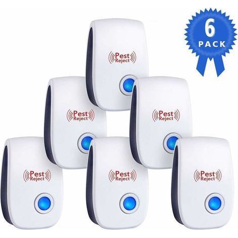 Ultraschall-mäuse- Und Rattenabwehrgerät, 6er-pack, Dualfrequenz, Umweltfreundlicher Schädlingsschutz