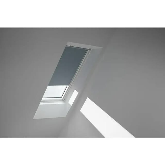 VELUX Verdunkelungsrollo Blaugrau 4581, C06, Aluminiumschiene,GGU,Manuell,VELUX