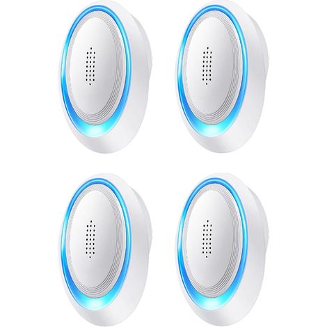 Ultraschall-mäuse- Und Rattenabwehrgerät, 4er-pack – Mücken-, Ameisen-, Kakerlaken- Und Spinnenabwehrstecker, Für Zuhause, Küche, Schlafzimmer, Garage, Büro Und Innenräume