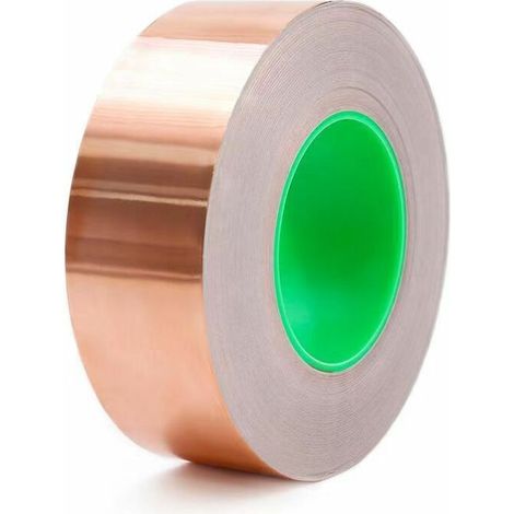 Kupferband Zur Schneckenabwehr 50 Mm X 20 M – Klebeband Für Pflanzenschutz, Schädlingsbekämpfung, Selbstklebende Kupfer-emi-abschirmung, Selbstklebende Folie Gegen Schnecken