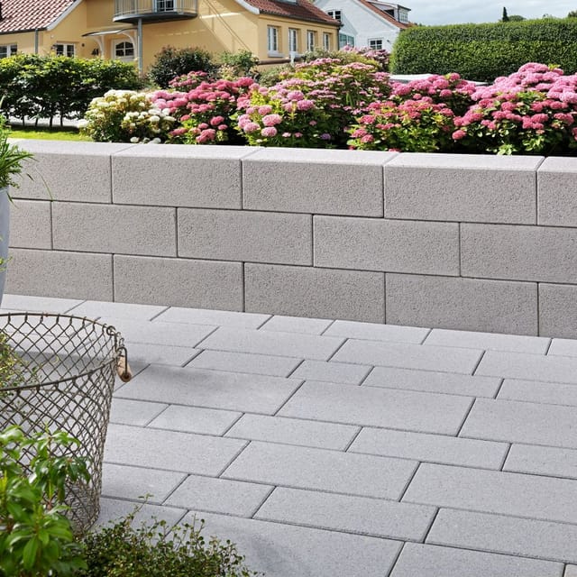 KANN Gartenmauer Vios grau Mauersteine Groß günstig