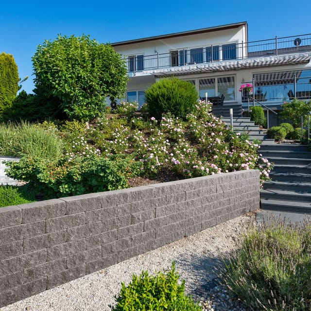 KANN Gartenmauer Vermont Kompakt grau Mauersteine günstig