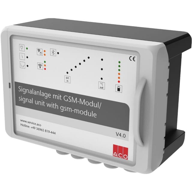 ACO Signalanlage mit GSM-Modul Alarm, SIM Karte ist bauseits beizustellen günstig
