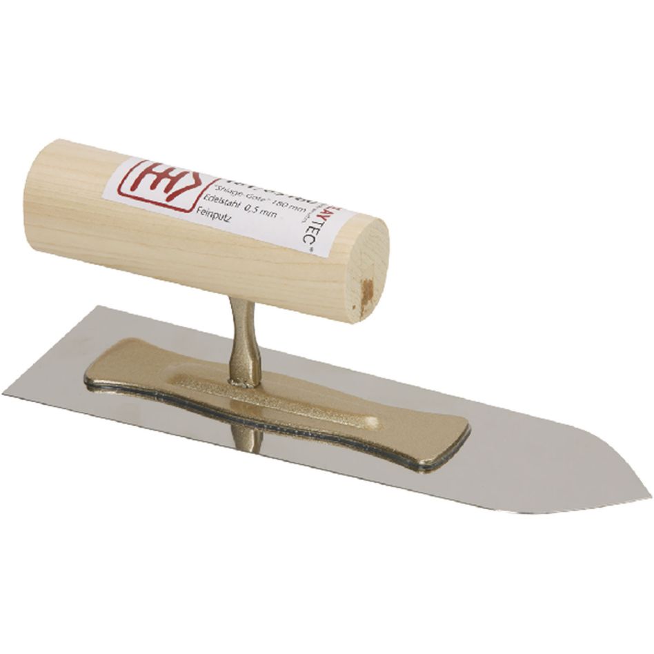 ClayTec Feinputzkelle Gratsteg SHIAGE-GOTE Edelstahl gewalzt, 180 mm