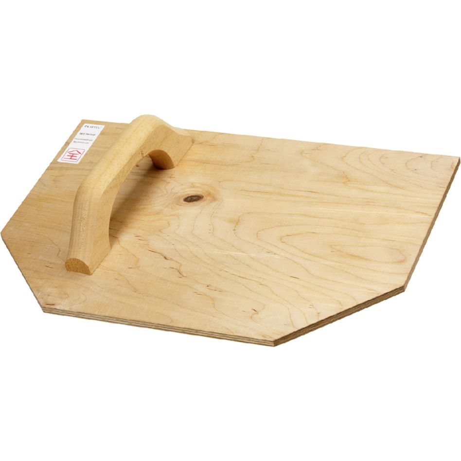 ClayTec Putzmörtelbrett Birkenschichtholz geölt, Abmessung 450x300 mm, Linkshänder