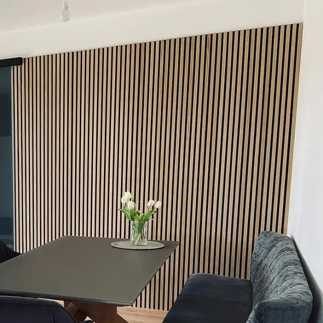 FibroTech Akustikpaneele PREMIUM / PROFF Light Oak - Eiche hell, 3000 mm