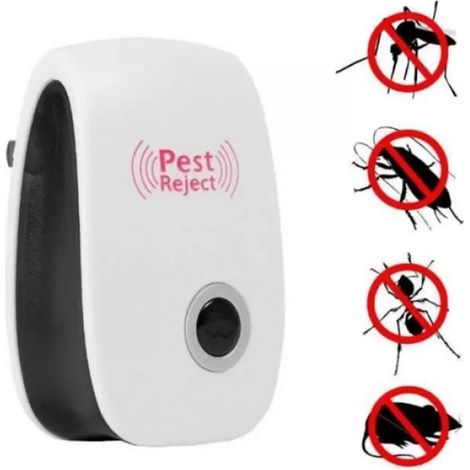 Schädlingsbekämpfung, Ultraschallgerät Zur Abwehr Von Kakerlaken, Mäusen, Insekten, Ratten, Spinnen Und Mücken – Weiß