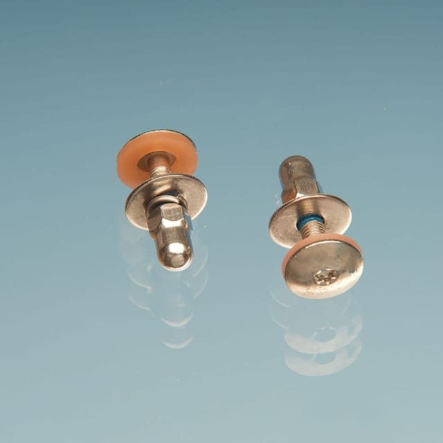 TRESPA® Meteon® Sicherheitsbalkonschrauben-Set mit Hutmutter M5x25 mm, Mid Grey A21.5.1, 1 Pack