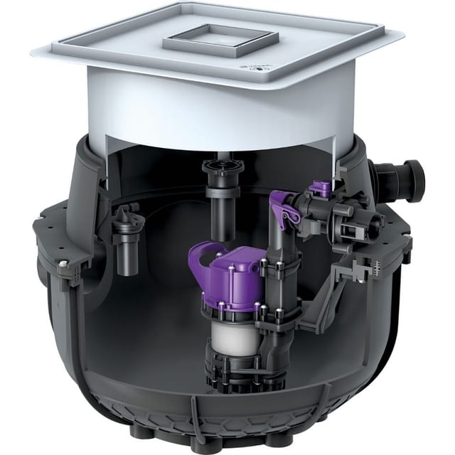 KESSEL Schmutzwasserhebeanlage Aqualift-S-Tronic Unterflurinstallation befliesbar Abwasserhebeanlage, GTF 500