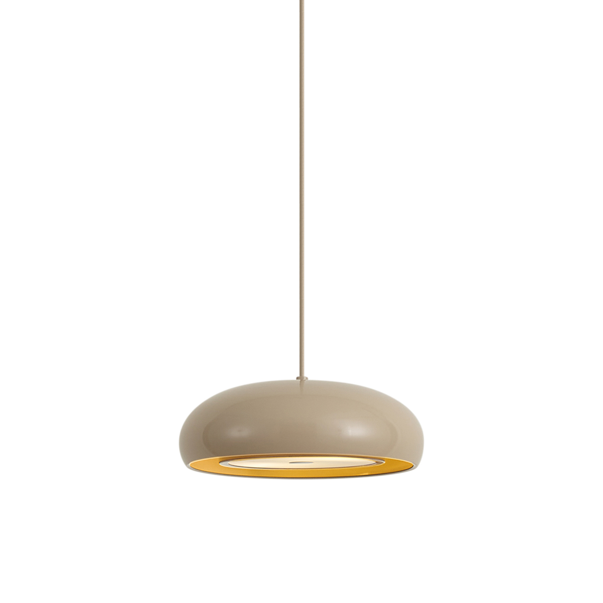 Qazqa Retro Pendelleuchte Taupe Mit Metallschirm 2-flammig -