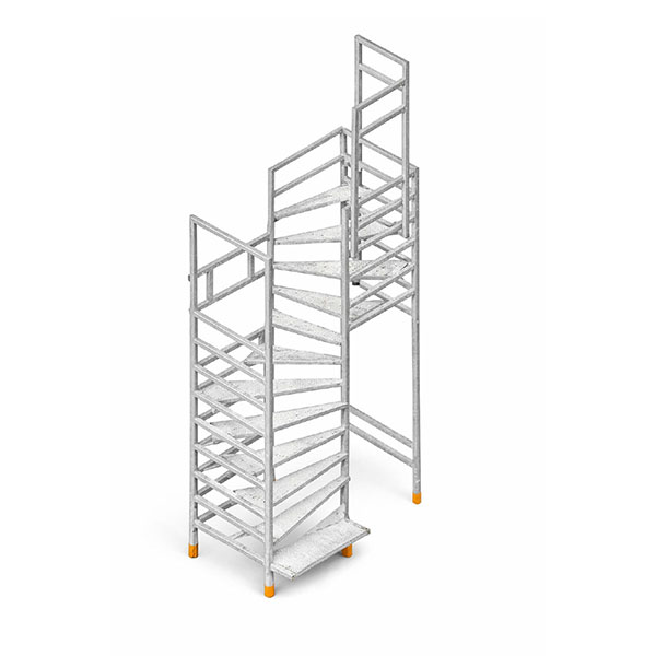 System-rohbautreppe - Zu Erreichende Höhe 2.30 Bis 2.60m - Geländer - 858000-s-gc