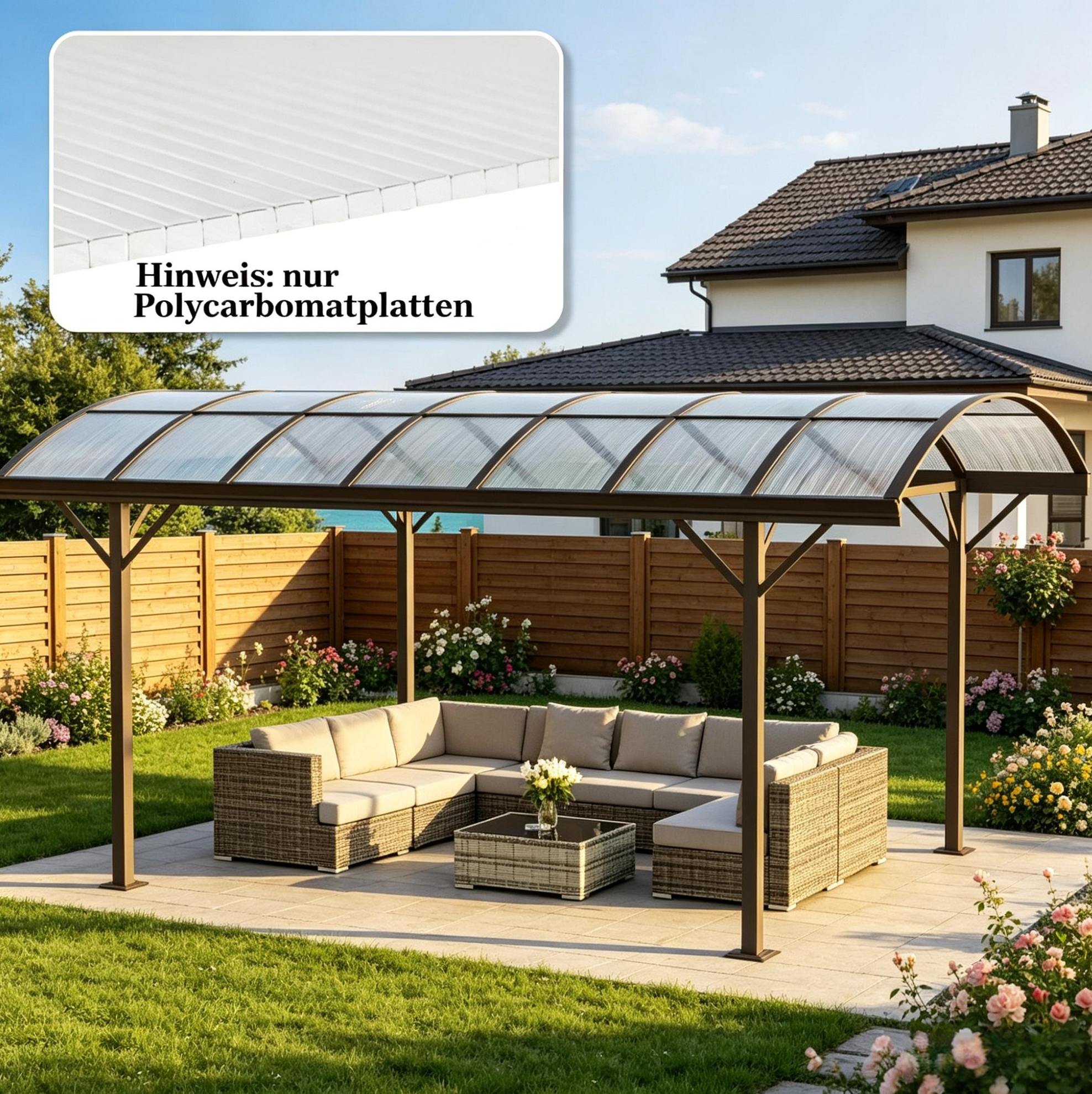 Polycarbonat-hohlkammerplatten 120 X 60 X 0,4 Cm Transparent, Uv, 10 Stück – Meubliv