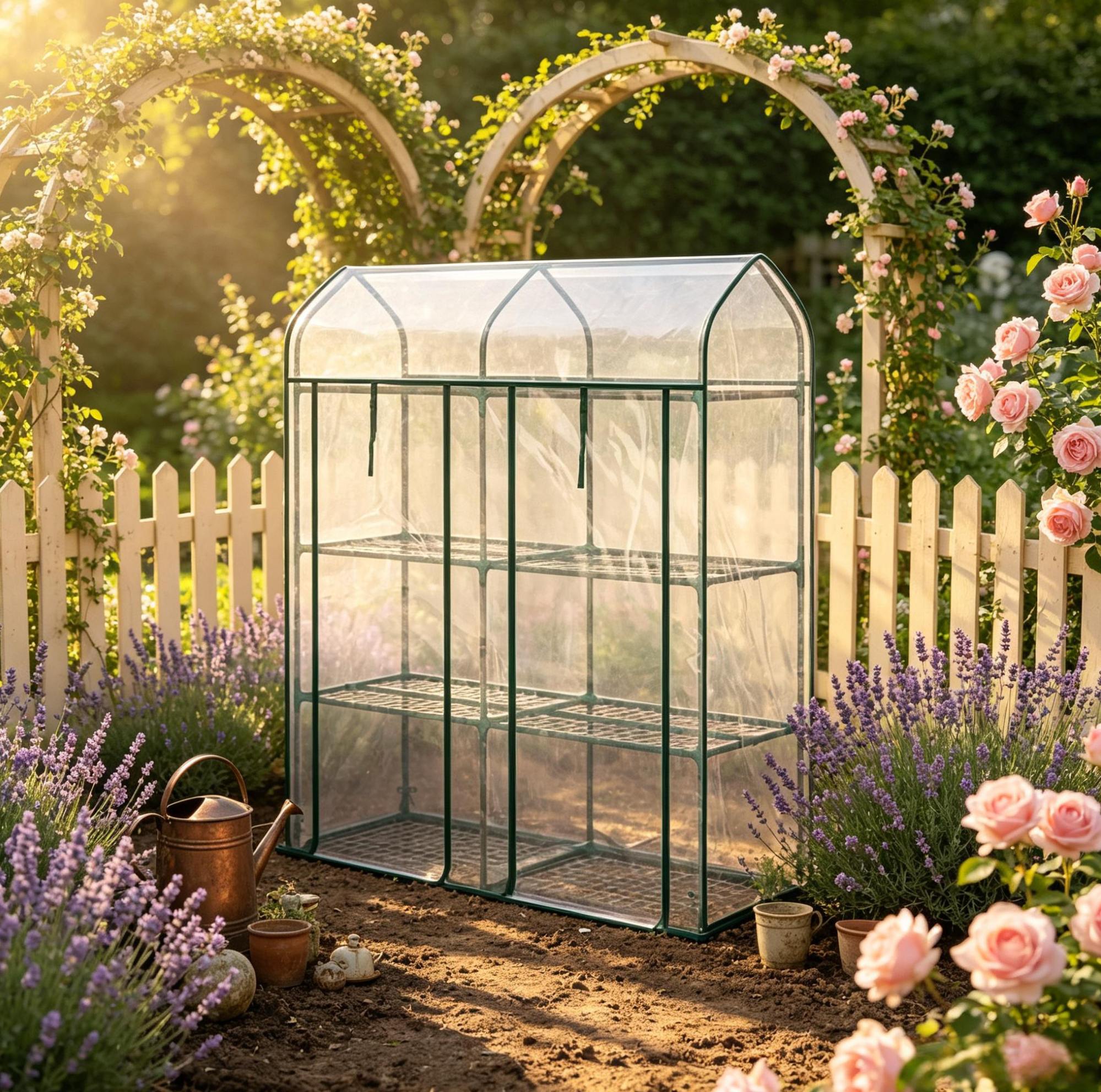 Balkongewächshaus 3 Ebenen 143x46x165 Cm Stahl Und Transparentes Pvc, 2 Türen – Meubliv