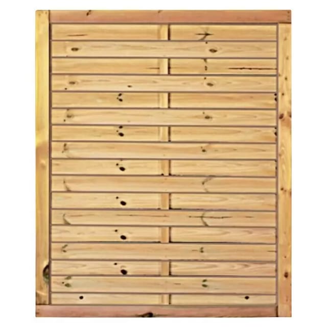 T&J Sichtschutzzaun Lamellenzaun Sichtschutz, 100x120 cm