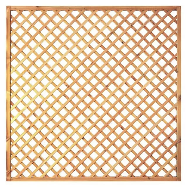 T&J Diagonal-Rankzaun MW 6x6 cm Rankgitter Sichtschutzzaun, 180x180 cm