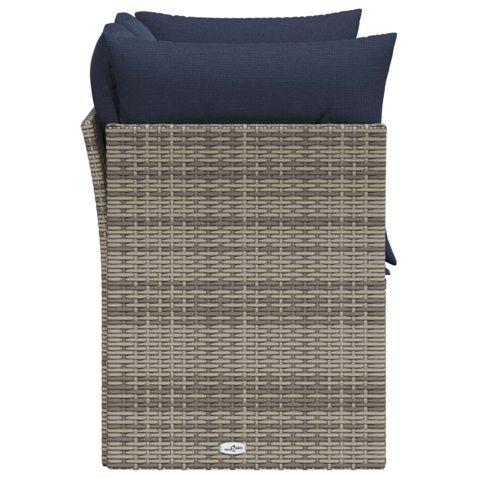 Maison Exclusive - Garten-sofa Mit Kissen Grau 124 X 62 X 69 Cm P