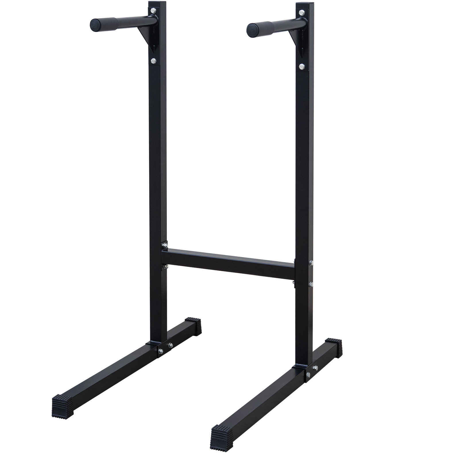 Dip-station 101x67,3x135,9 Cm Aus Schwarzem Eisen Mit Schaumstoffgriffen, Stabil – Meubliv