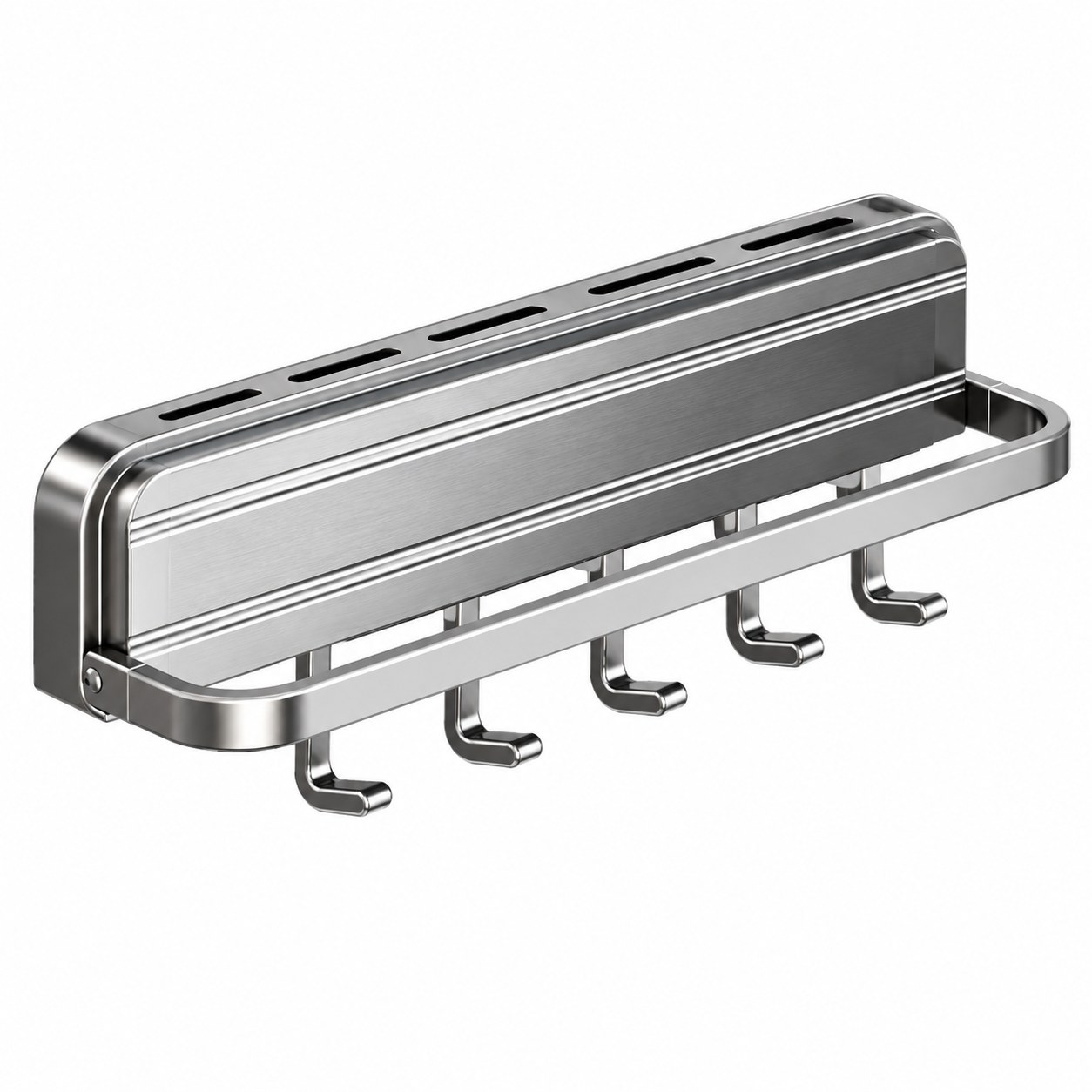 Porte-couteaux Multifonction Mural Sans Perçage, Pliable, Fabriqué En Alliage D'Aluminium, Rangement De Cuisine