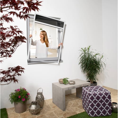 Windhager Insektenschutz COOL Einhängerollo Weiß, 100x160 cm