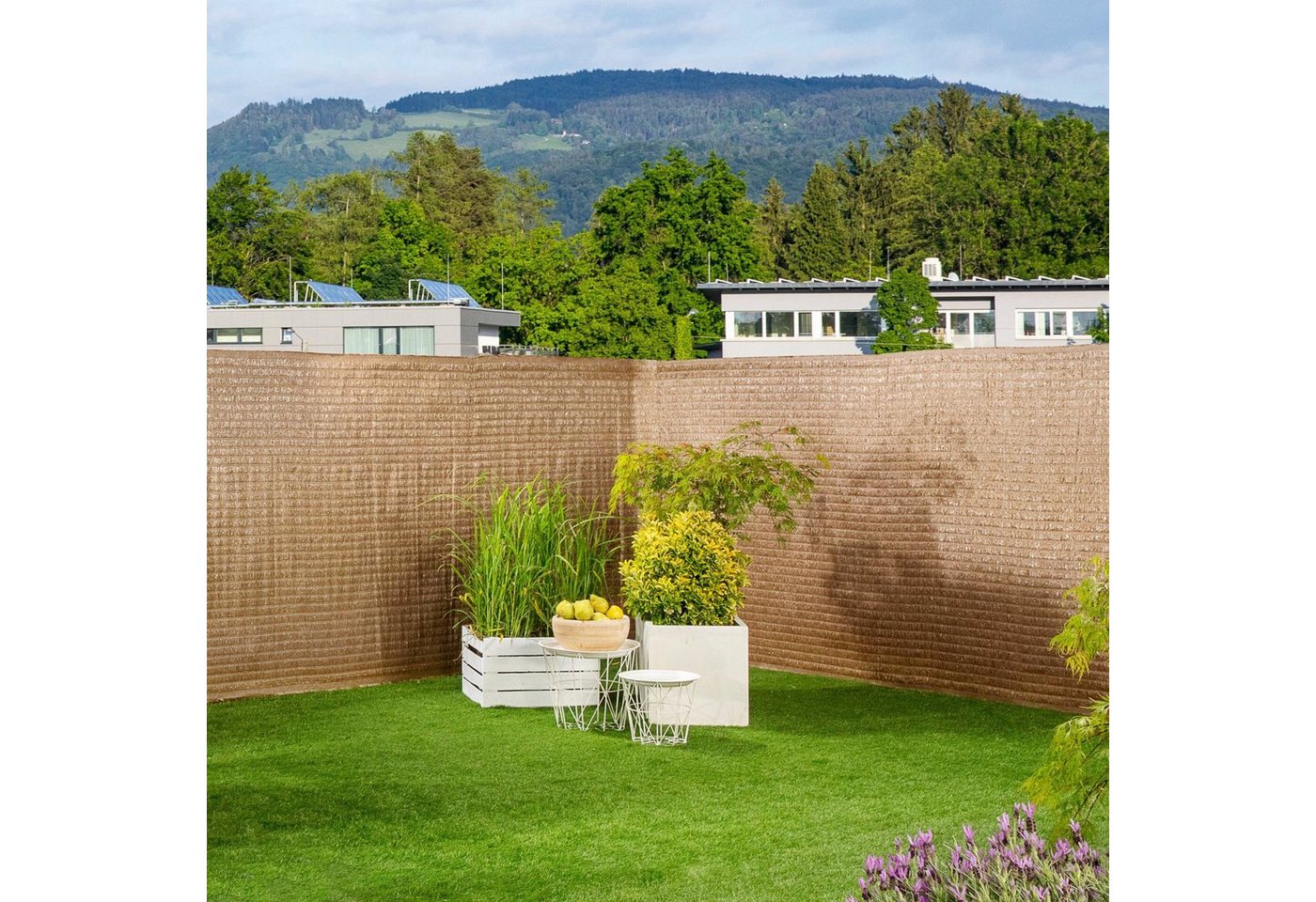 Windhager Sichtschutzmatte Raffia braun, 90x300 cm