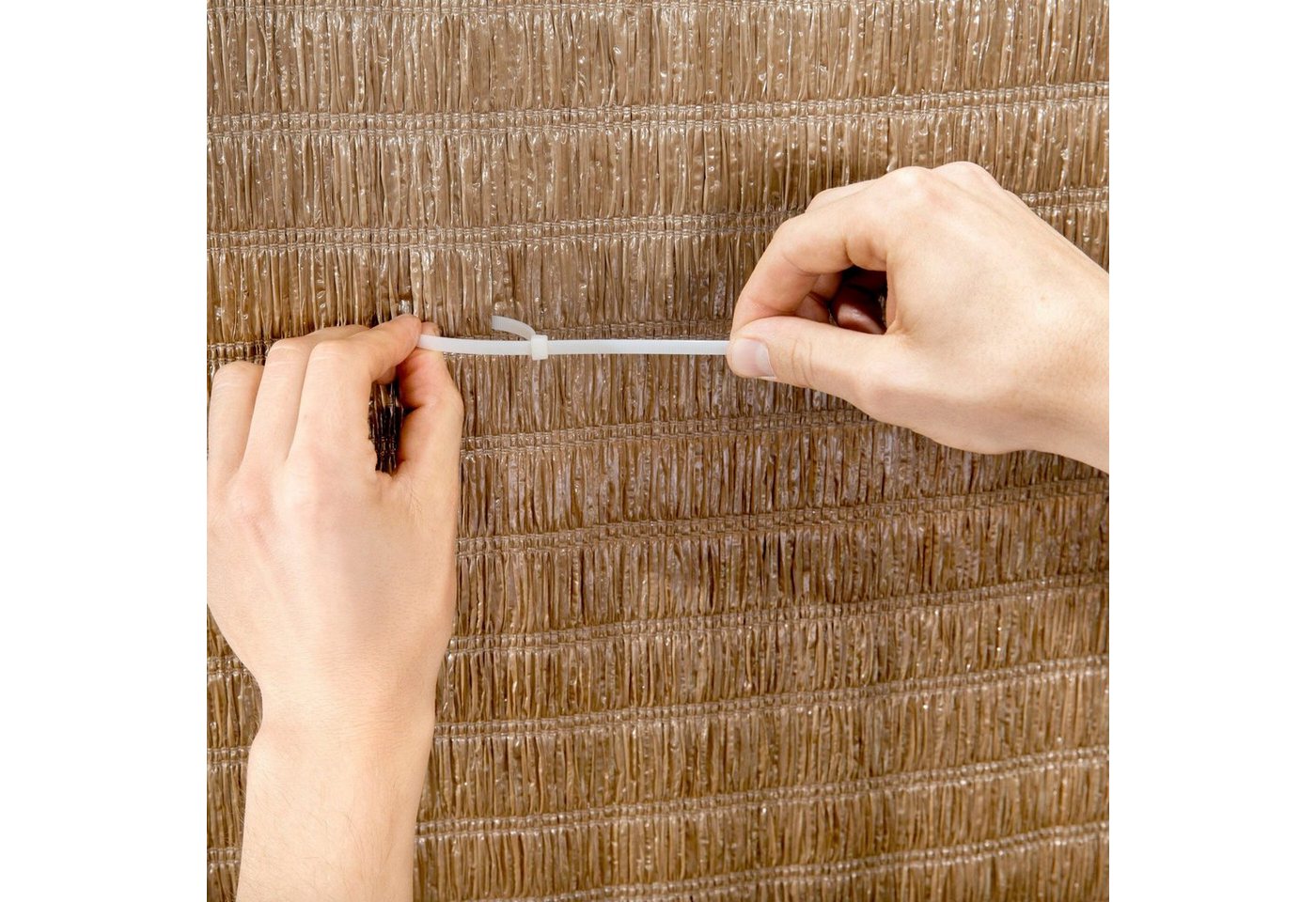 Windhager Sichtschutzmatte Raffia braun, 90x300 cm Bild 2