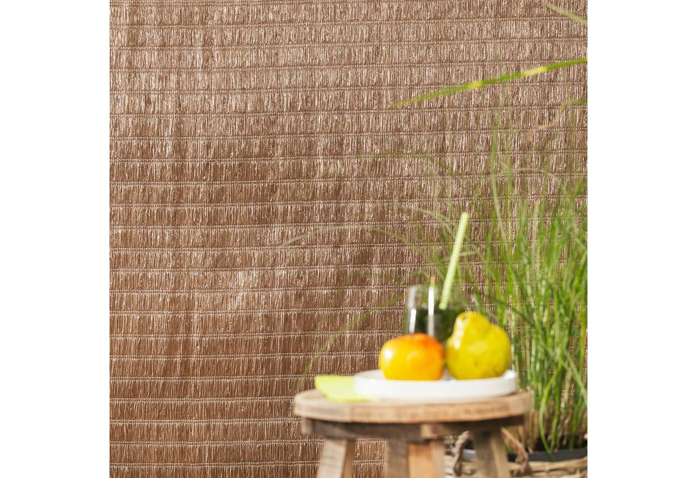 Windhager Sichtschutzmatte Raffia braun, 90x300 cm Bild 4