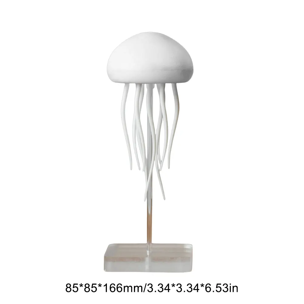 Veilleuse Méduse À Commande Vocale, Lampe De Chevet Rechargeable Usb-c, Tentacules Flexibles, Lumière D'Ambiance Pour Chambre D'Enfant
