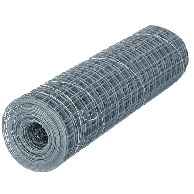 Windhager Drahtgitter Volierendraht verzinkt, 6,3x6,3 mm, 0,5x2,5 m